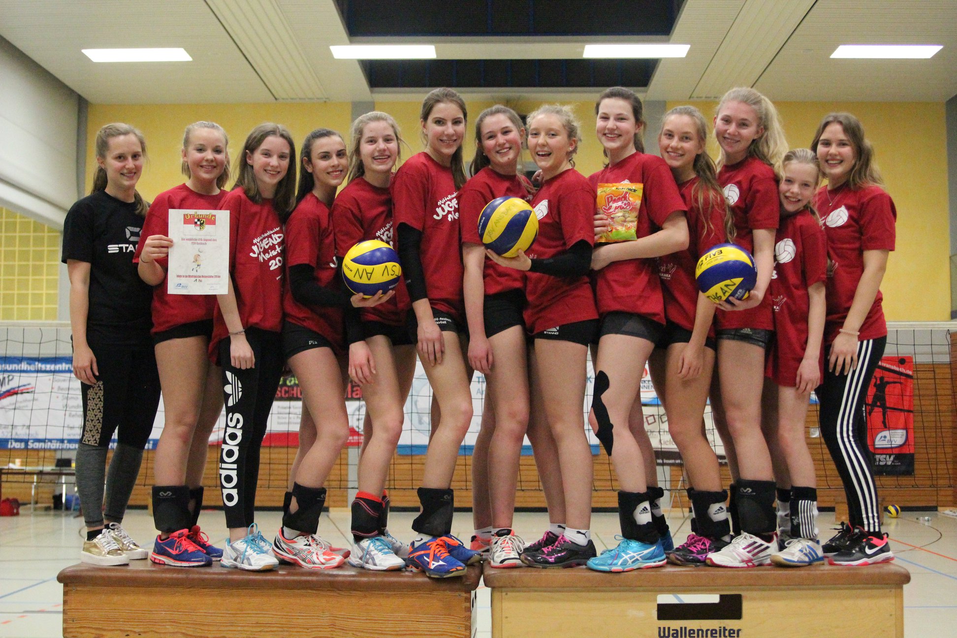 Ansbachs Volleyball-Mädchen dominierten bei der Mittelfränkischen Meisterschaft der U16